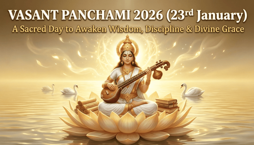 Vasant Panchami 2026 (23rd January): A Sacred Day to Awaken Wisdom, Discipline & Divine Grace